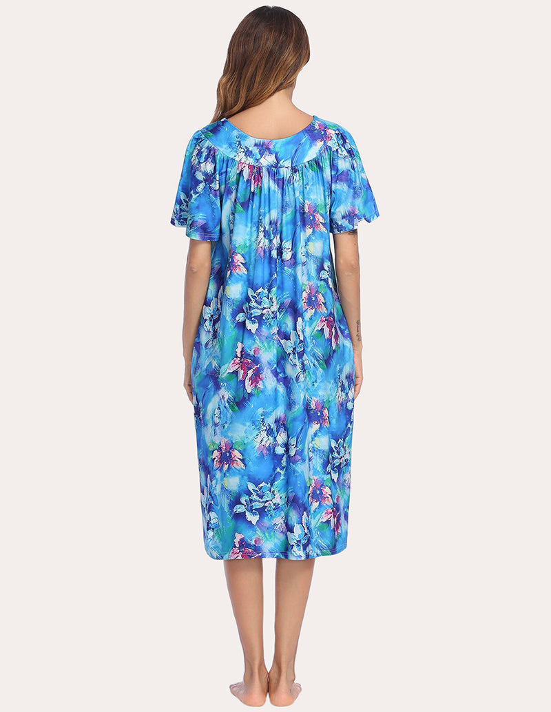 Ekouaer Short Sleeve Lounger Nightgown (US Only)