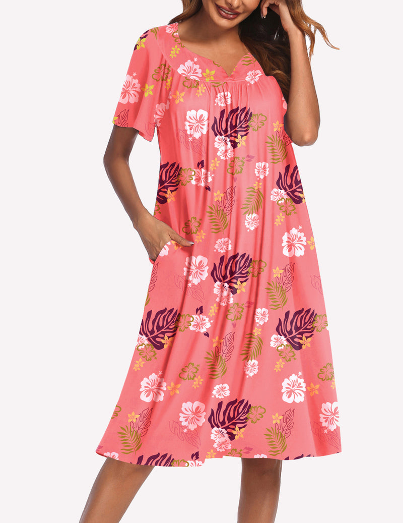 Ekouaer Short Sleeve Lounger Nightgown (US Only)