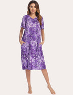 Ekouaer Short Sleeve Lounger Nightgown (US Only)