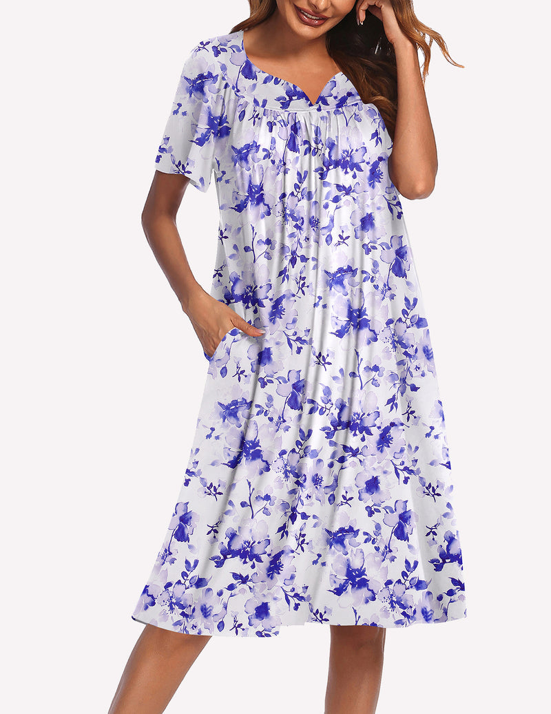 Ekouaer Short Sleeve Lounger Nightgown (US Only)