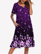 Ekouaer Short Sleeve Lounger Nightgown (US Only)