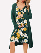 Ekouaer Nursing Nightgown and Robe Set (US Only)