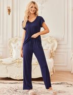 Ekouaer 2 Pack Pajamas Sleepwear Lounge Sets (US Only)