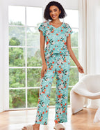 Ekouaer 2 Pack Pajamas Sleepwear Lounge Sets (US Only)