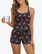 Ekouaer Pajama Set Comfy Cami and Shorts