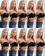 Sexy Strapless Seamless Crisscross Bandeau Bra
