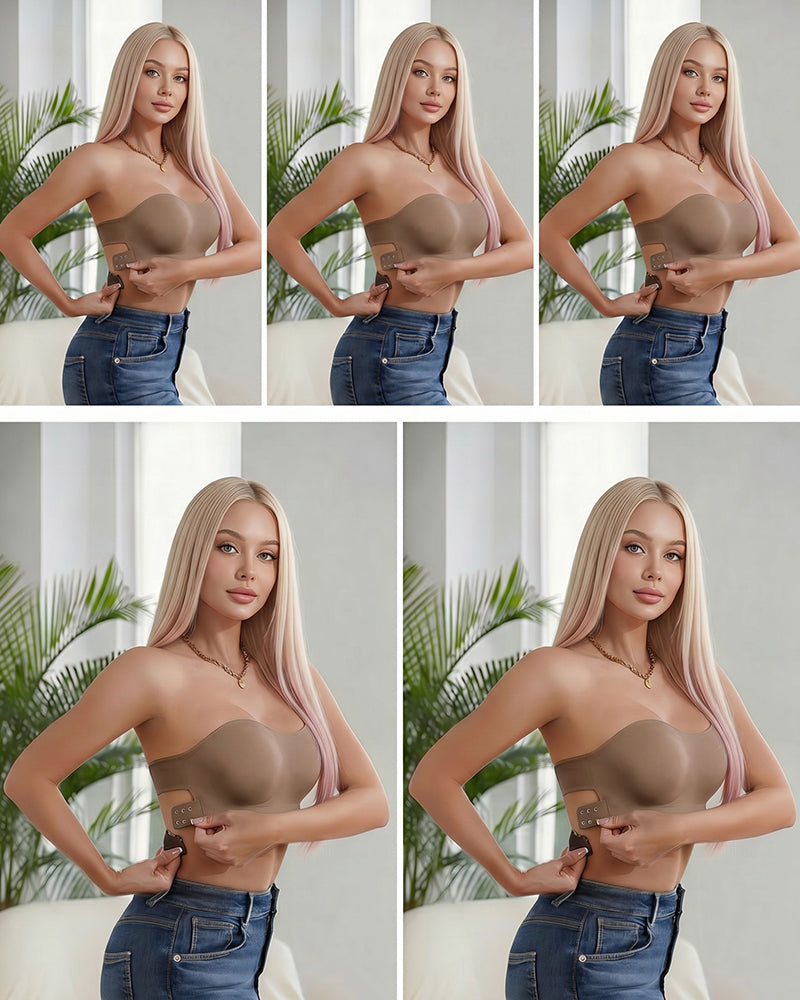 Sexy Strapless Seamless Crisscross Bandeau Bra
