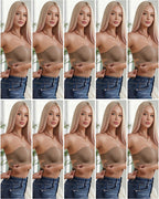 Sexy Strapless Seamless Crisscross Bandeau Bra
