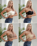 Sexy Strapless Seamless Crisscross Bandeau Bra