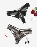 Mesh Cheeky Panty Low Rise Bow Back Hipster