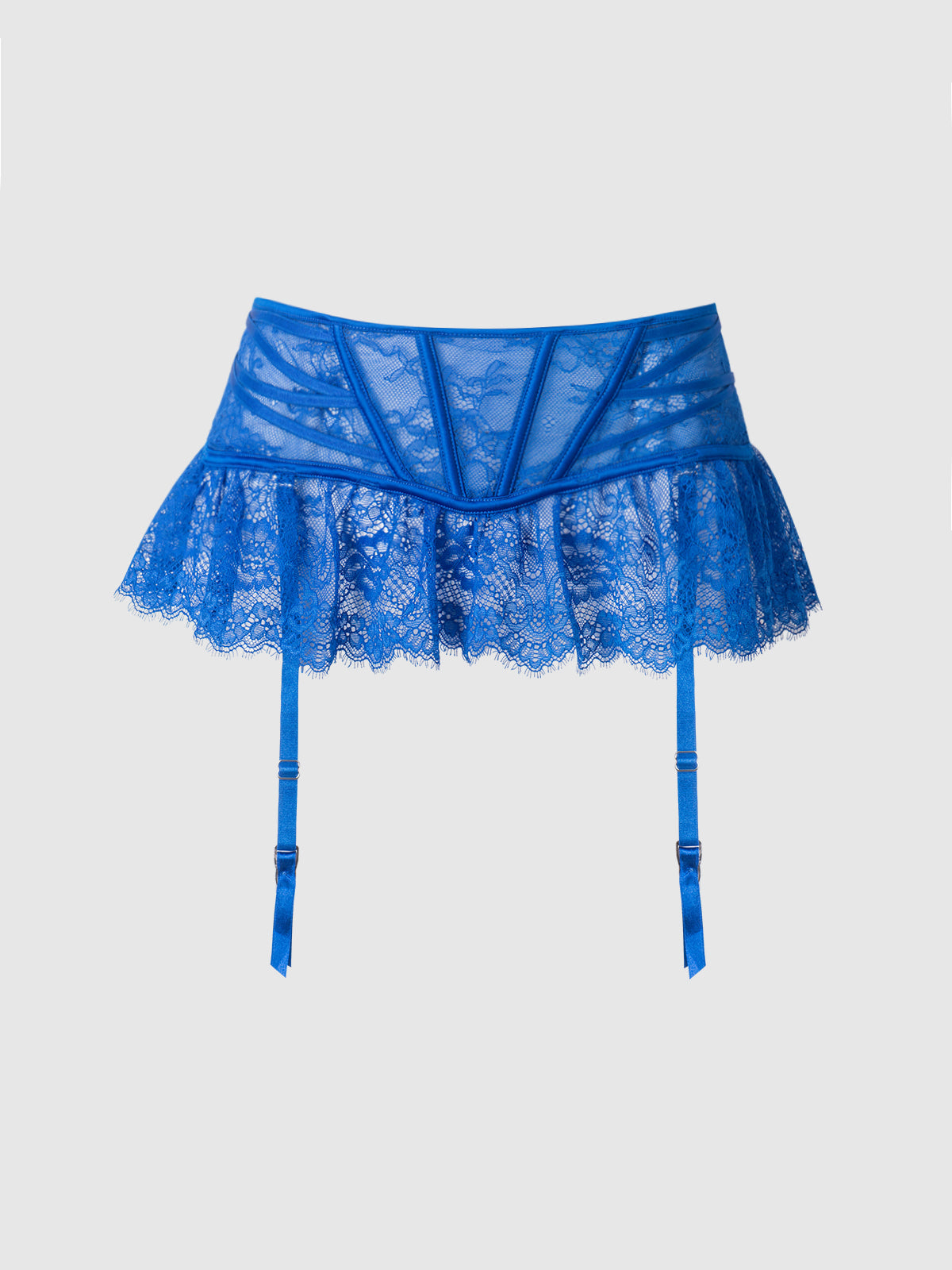 Adelaide Satin & Lace Garter Belt