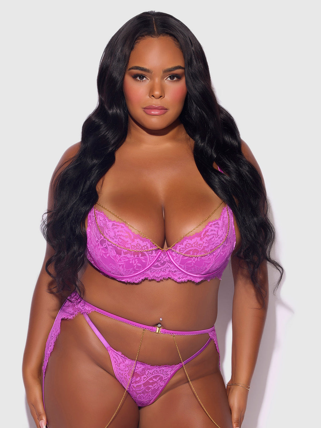 Arianna Lace & Chains Underwire Bra