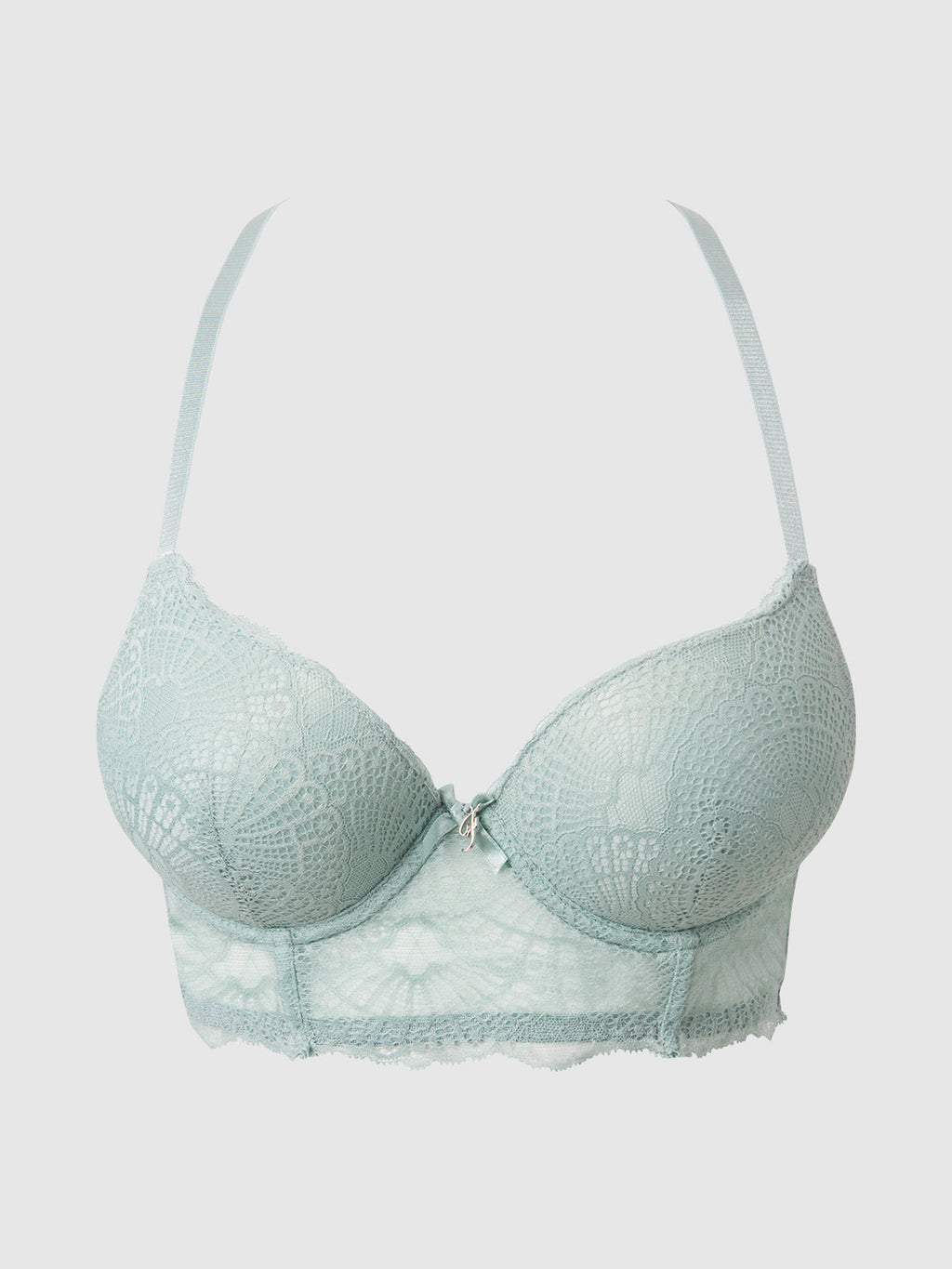 Ariel Lace Longline Push Up Bra