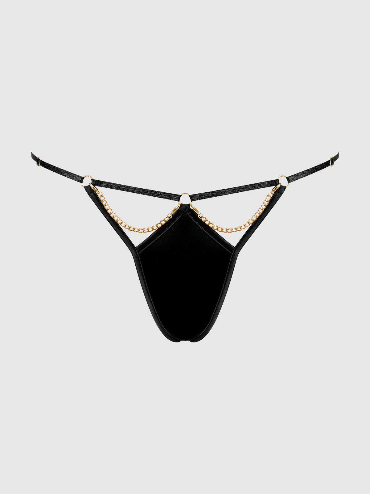 Emery Liquid Satin & Chain G-String