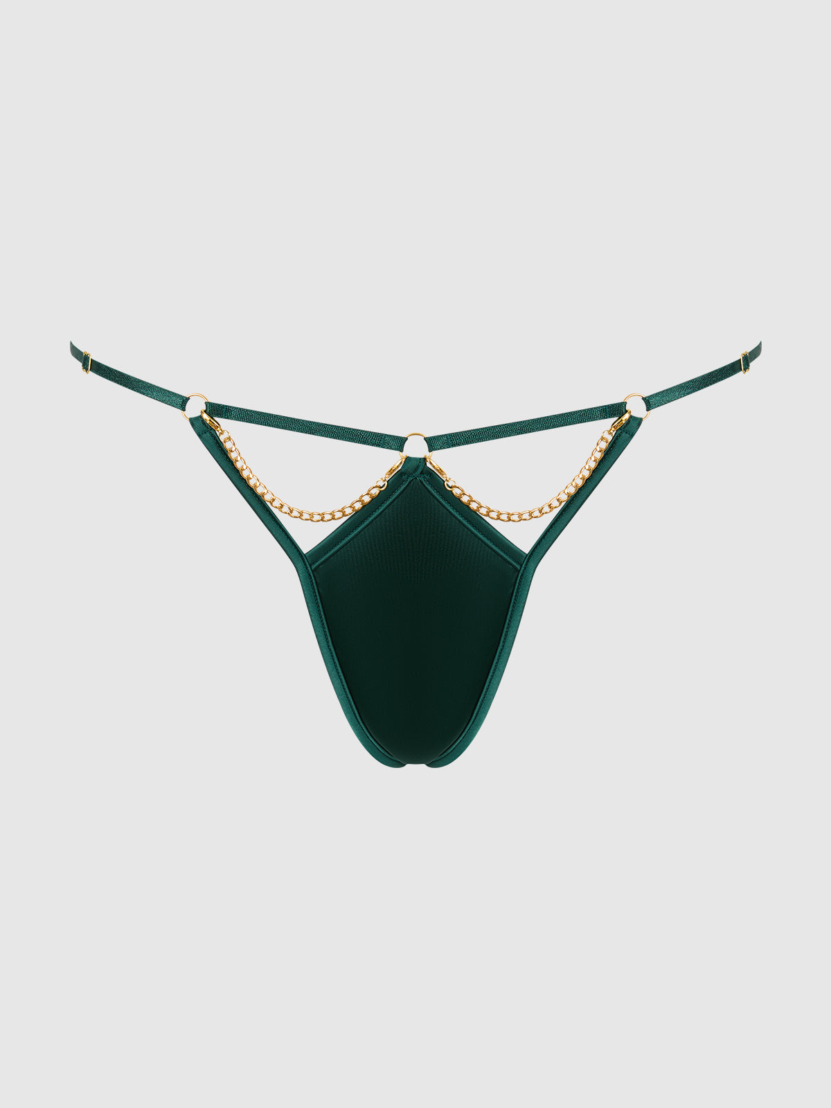 Emery Liquid Satin & Chain G-String