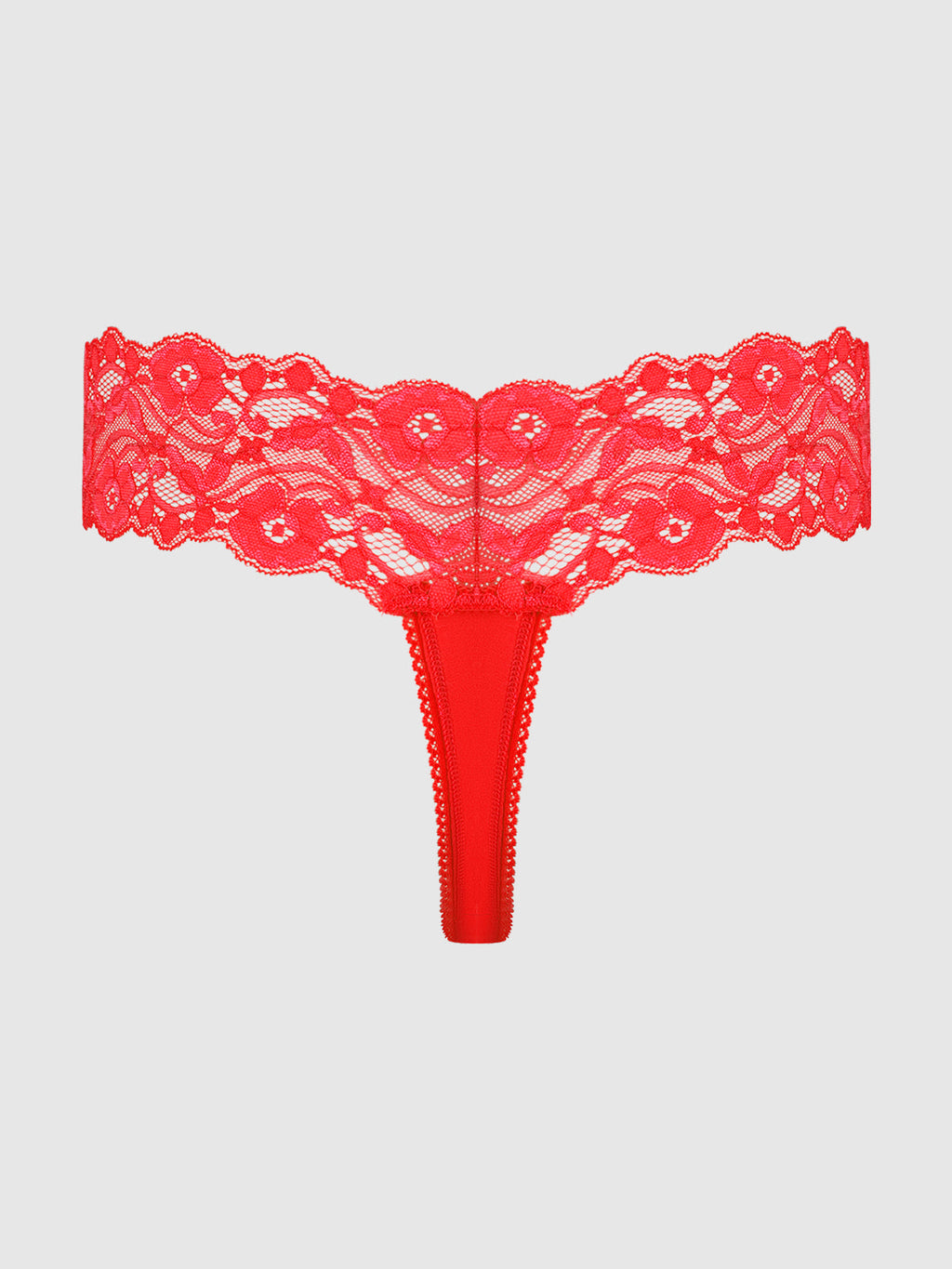 Bridget Stretch Cotton & Lace Thong