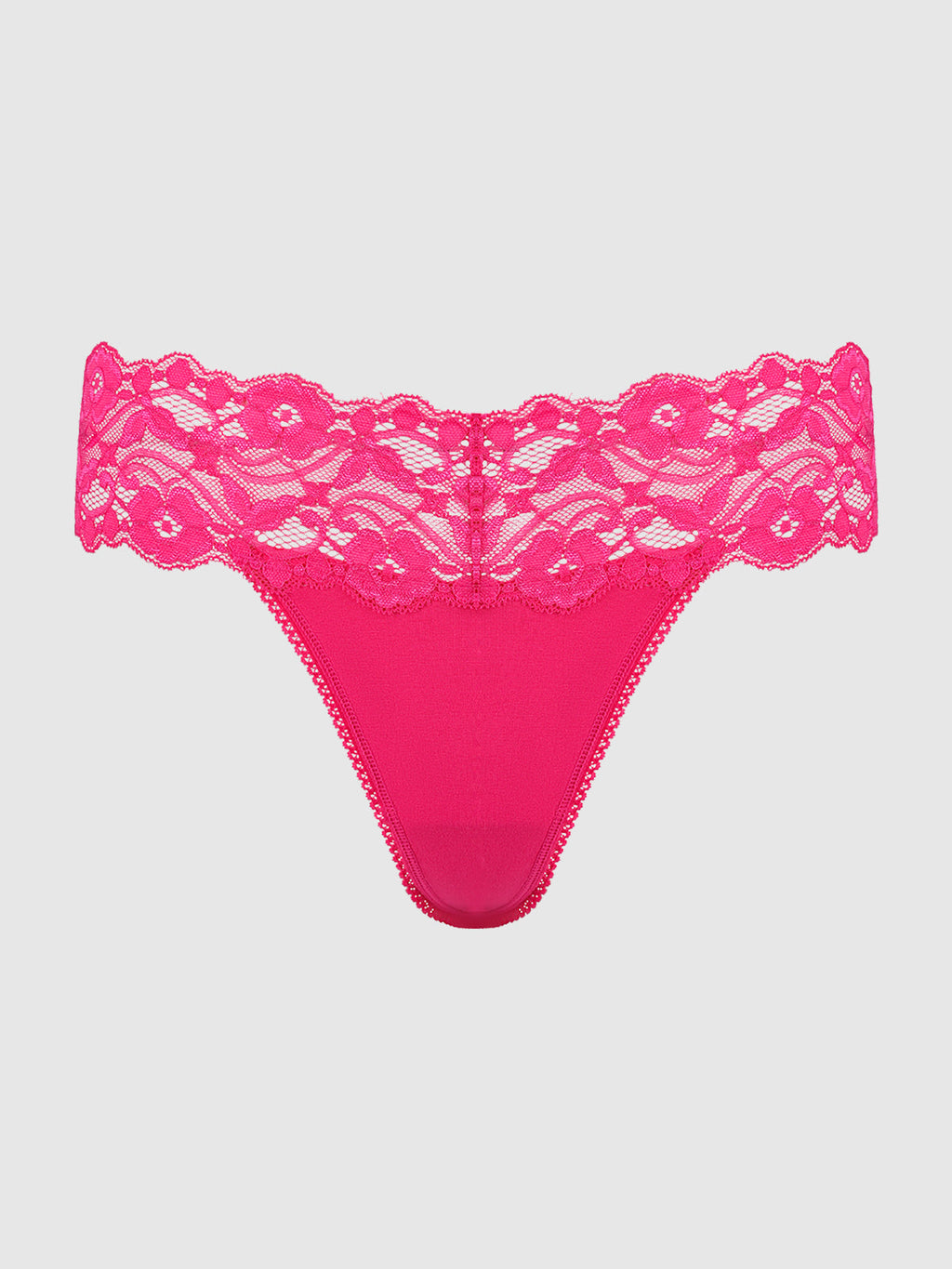Bridget Stretch Cotton & Lace Thong