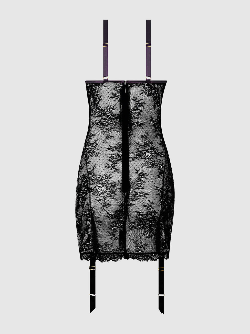 Rosalind Satin & Lace Underwire Chemise