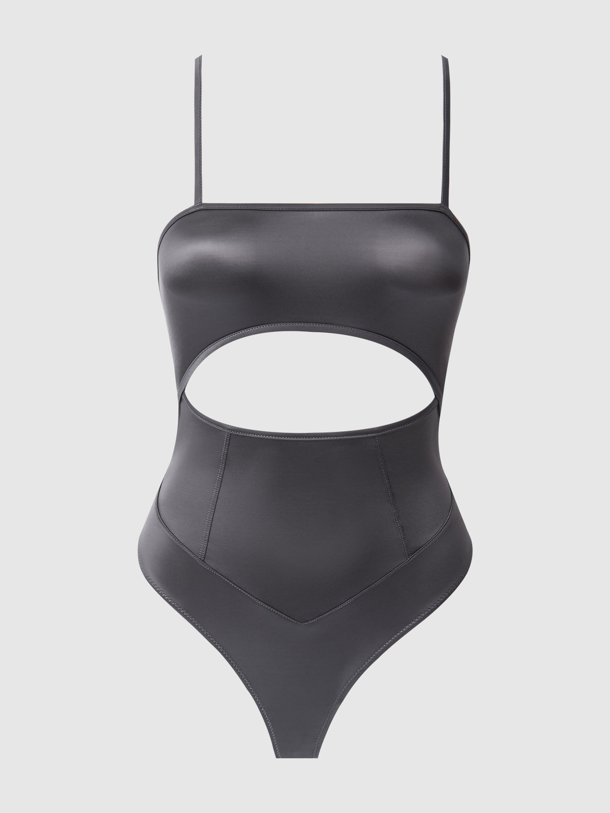 Neev Oil Slick Cutout Scoop Back Bodysuit
