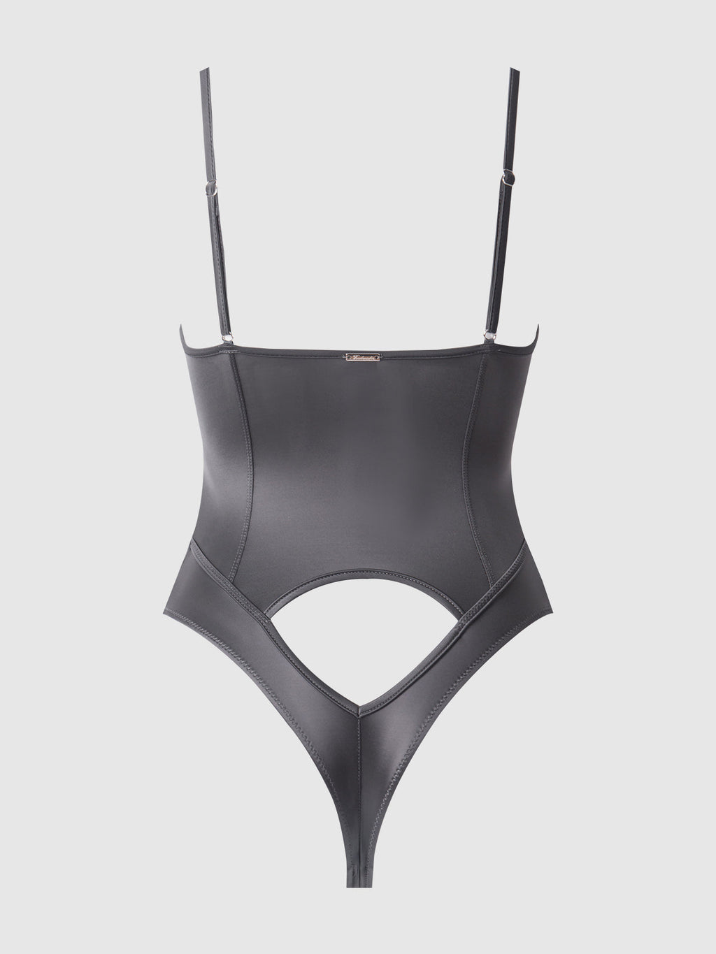 Neev Oil Slick Cutout Scoop Back Bodysuit