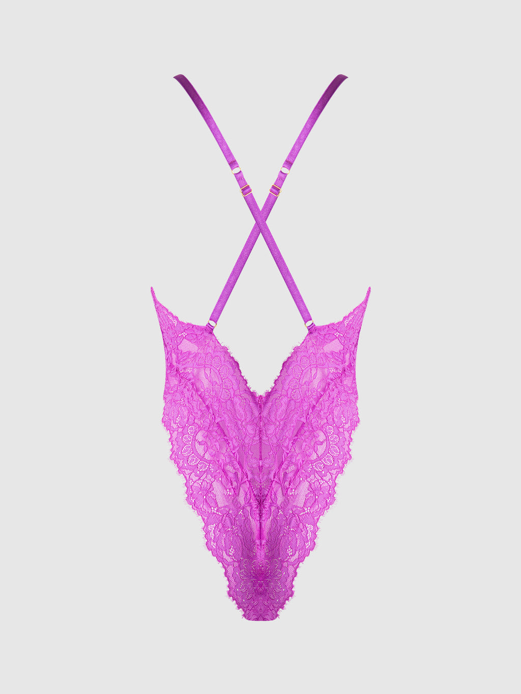 Arianna Lace & Chains Plunge Teddy