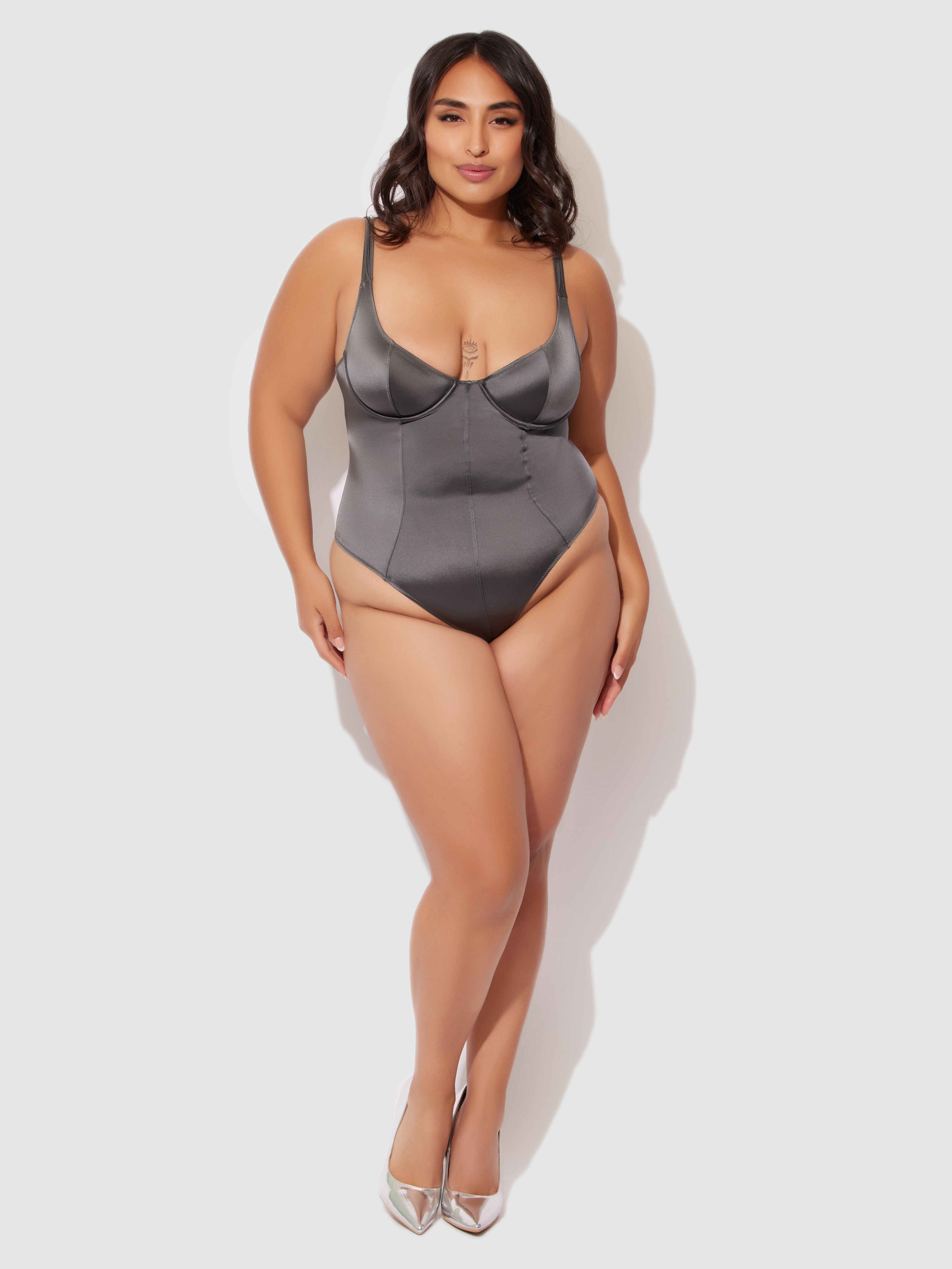 Neev Oil Slick Underwire & Seamed Bodysuit