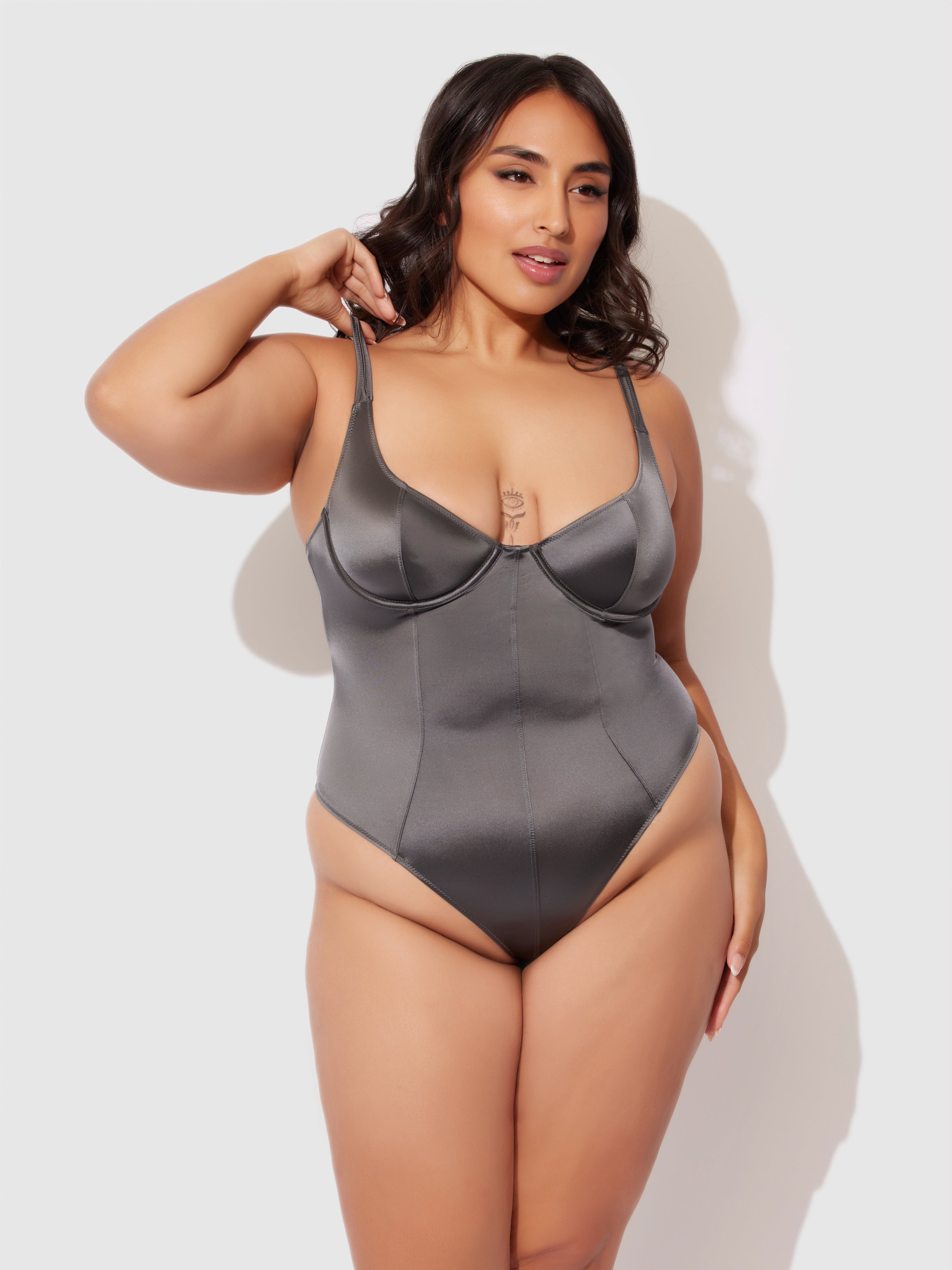 Neev Oil Slick Underwire & Seamed Bodysuit