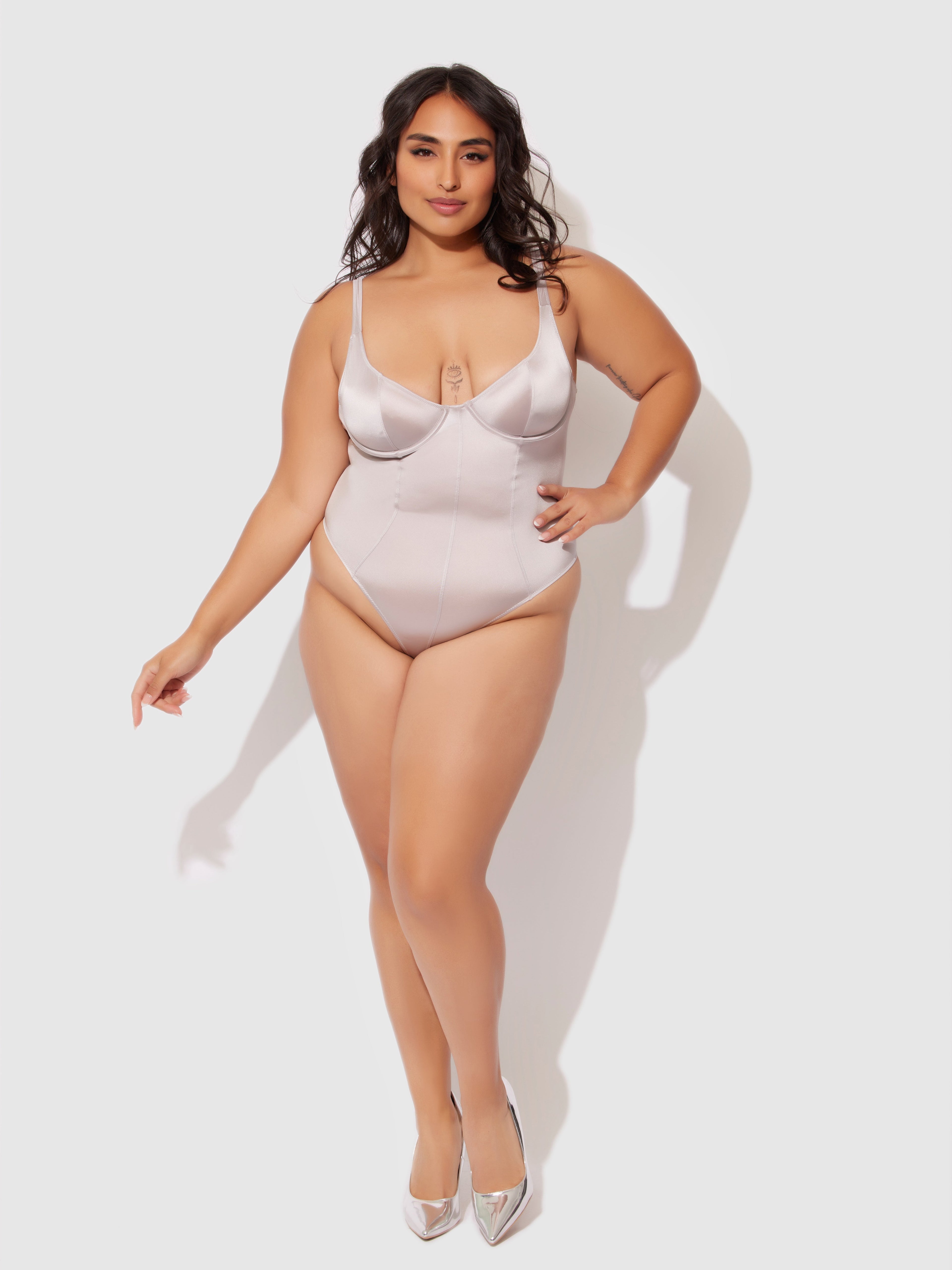 Neev Oil Slick Underwire & Seamed Bodysuit