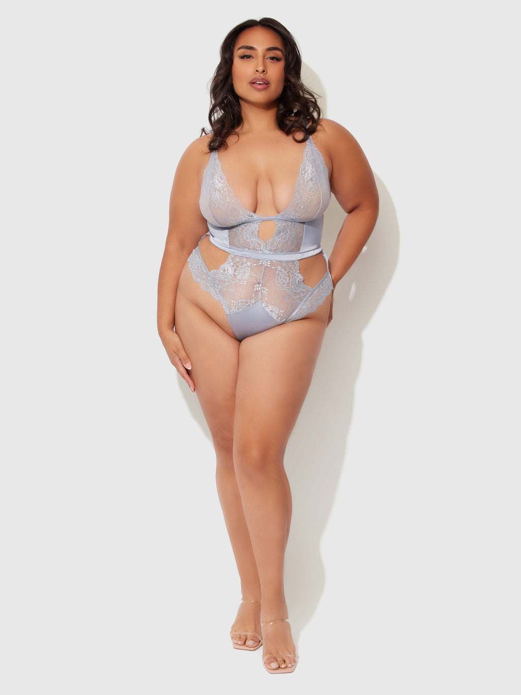 Serenity Lace & Satin Wireless Teddy