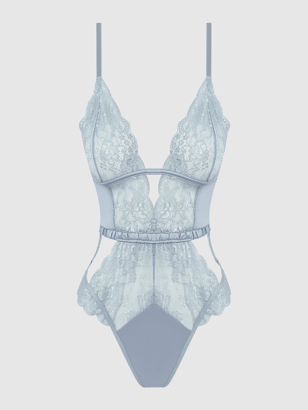 Serenity Lace & Satin Wireless Teddy