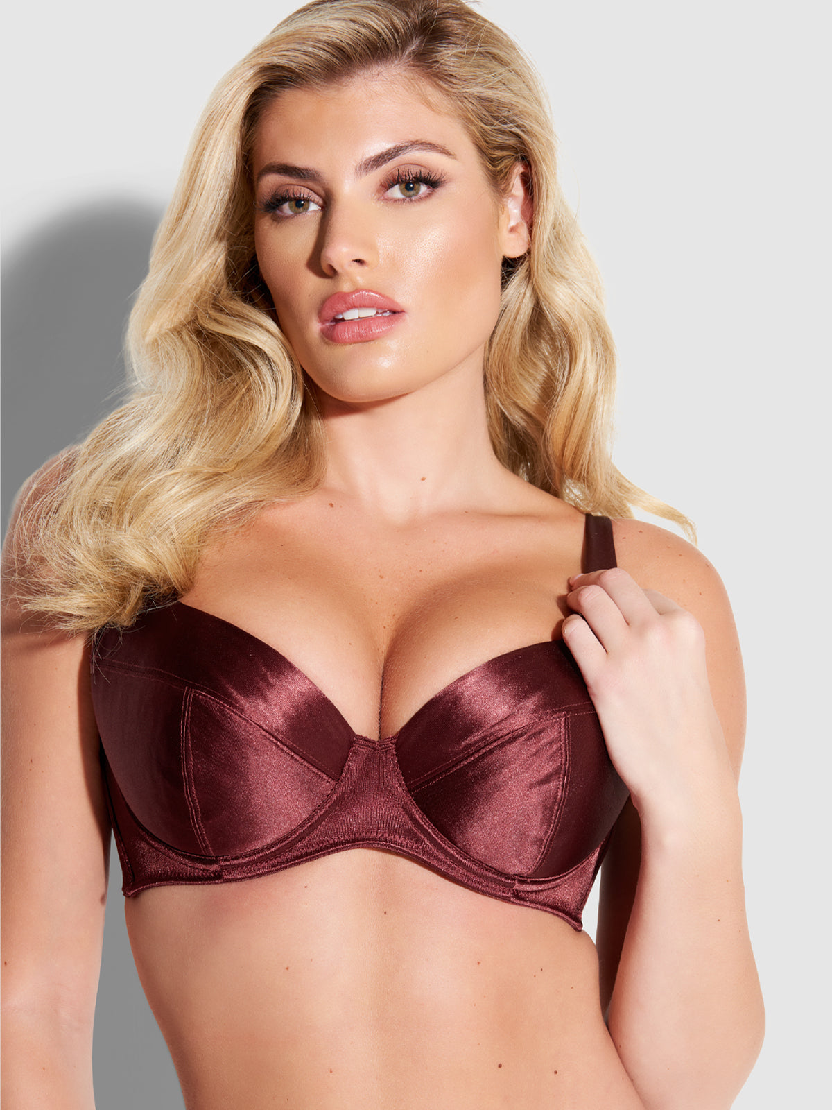 Va Va Voom Satin Full Figure Push Up Bra