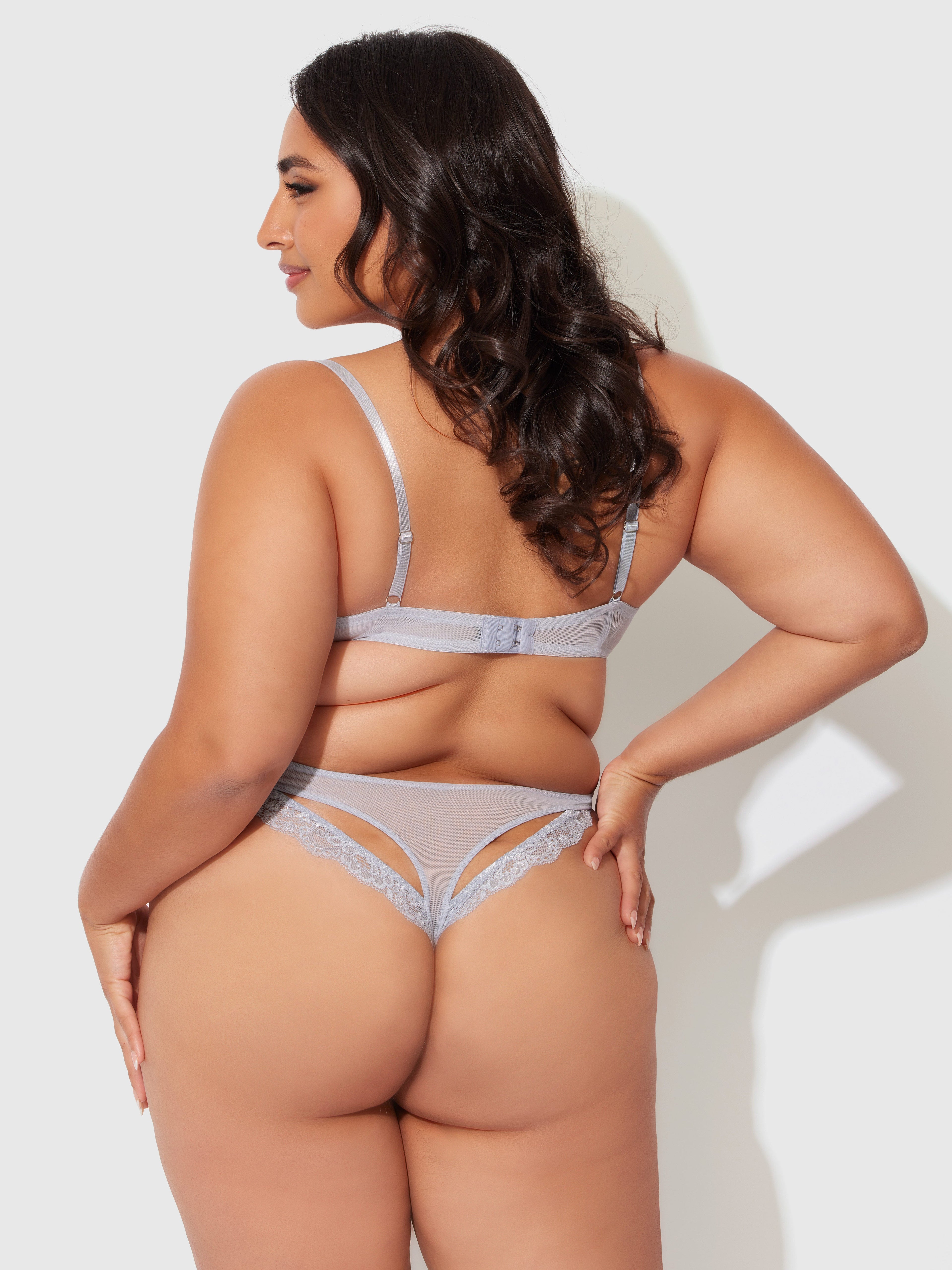 Serenity Lace & Satin Underwire Unlined Bra