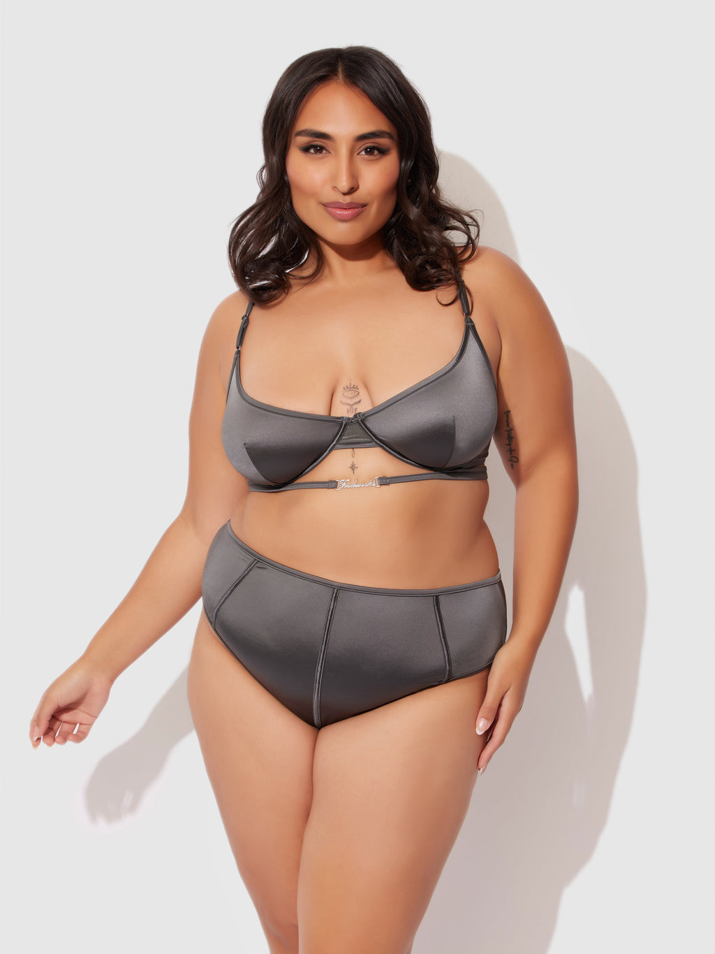 Neev Oil Slick Logo Longline Bra