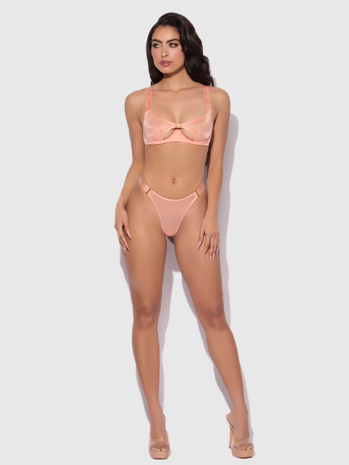 Pia Unlined Cutout Mesh Bra
