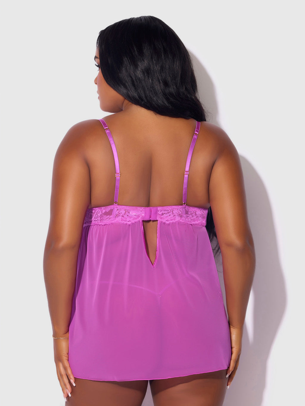 Arianna Lace & Chains Underwire Babydoll Set