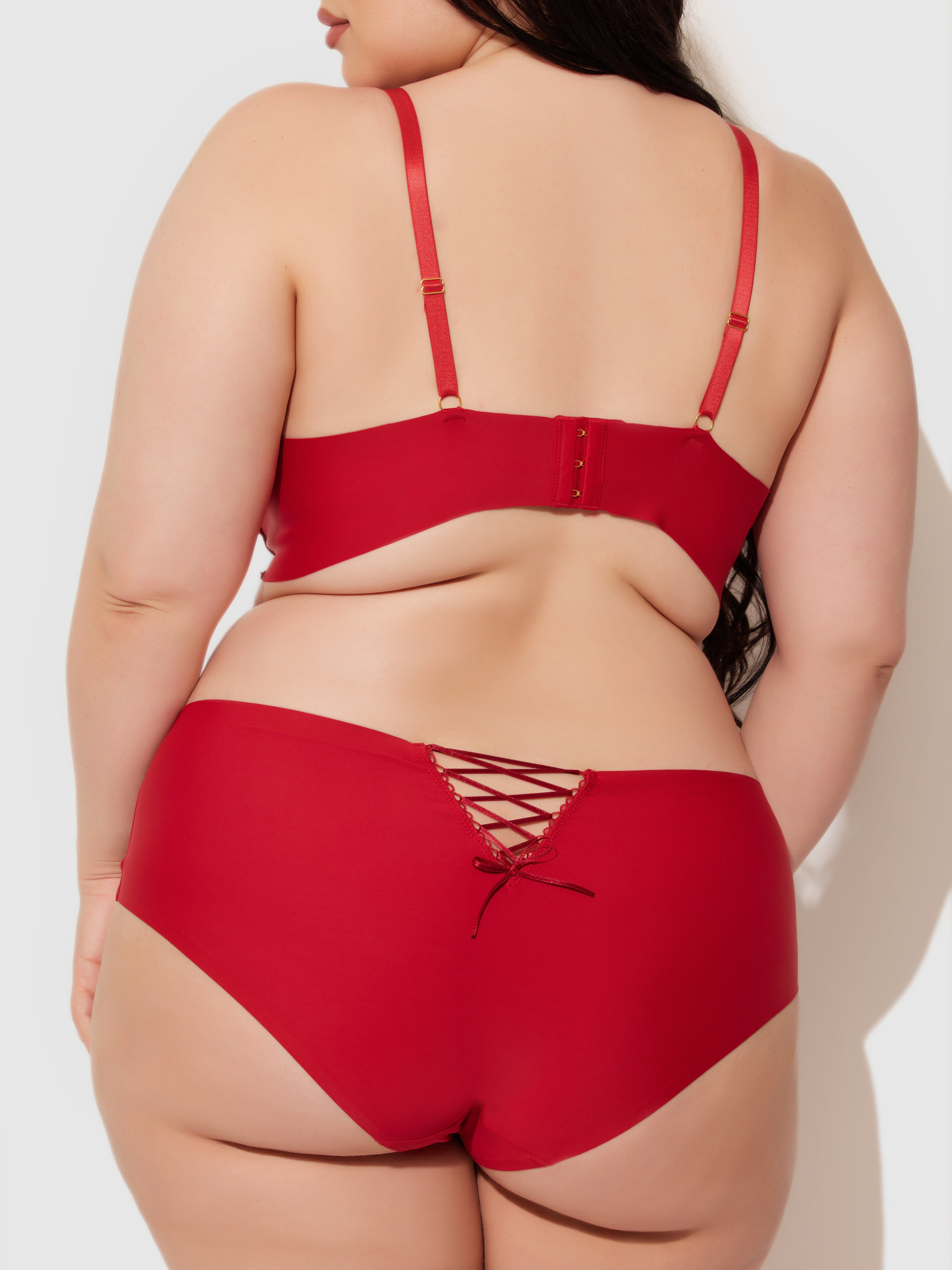 Natalia Micro Lace Up Back Hipster