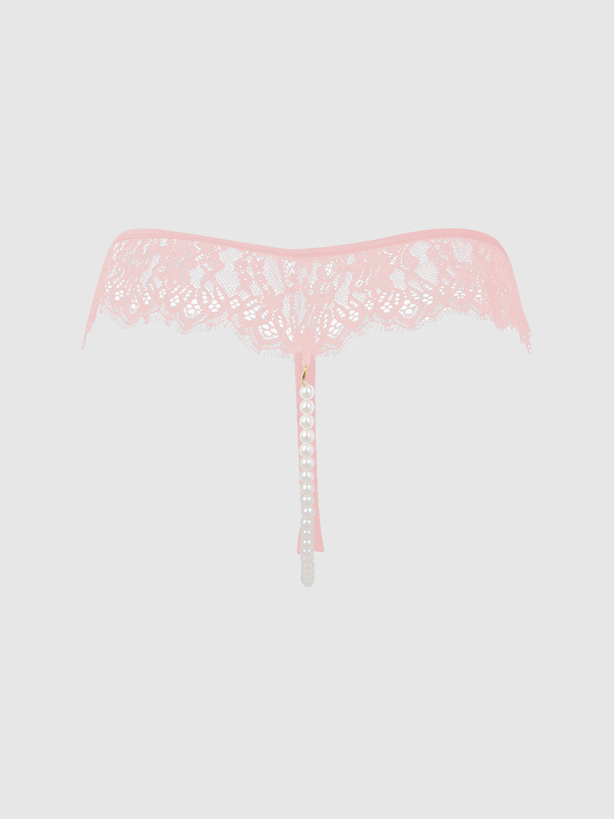 Rosalind Lace & Pearl Crotchless Thong