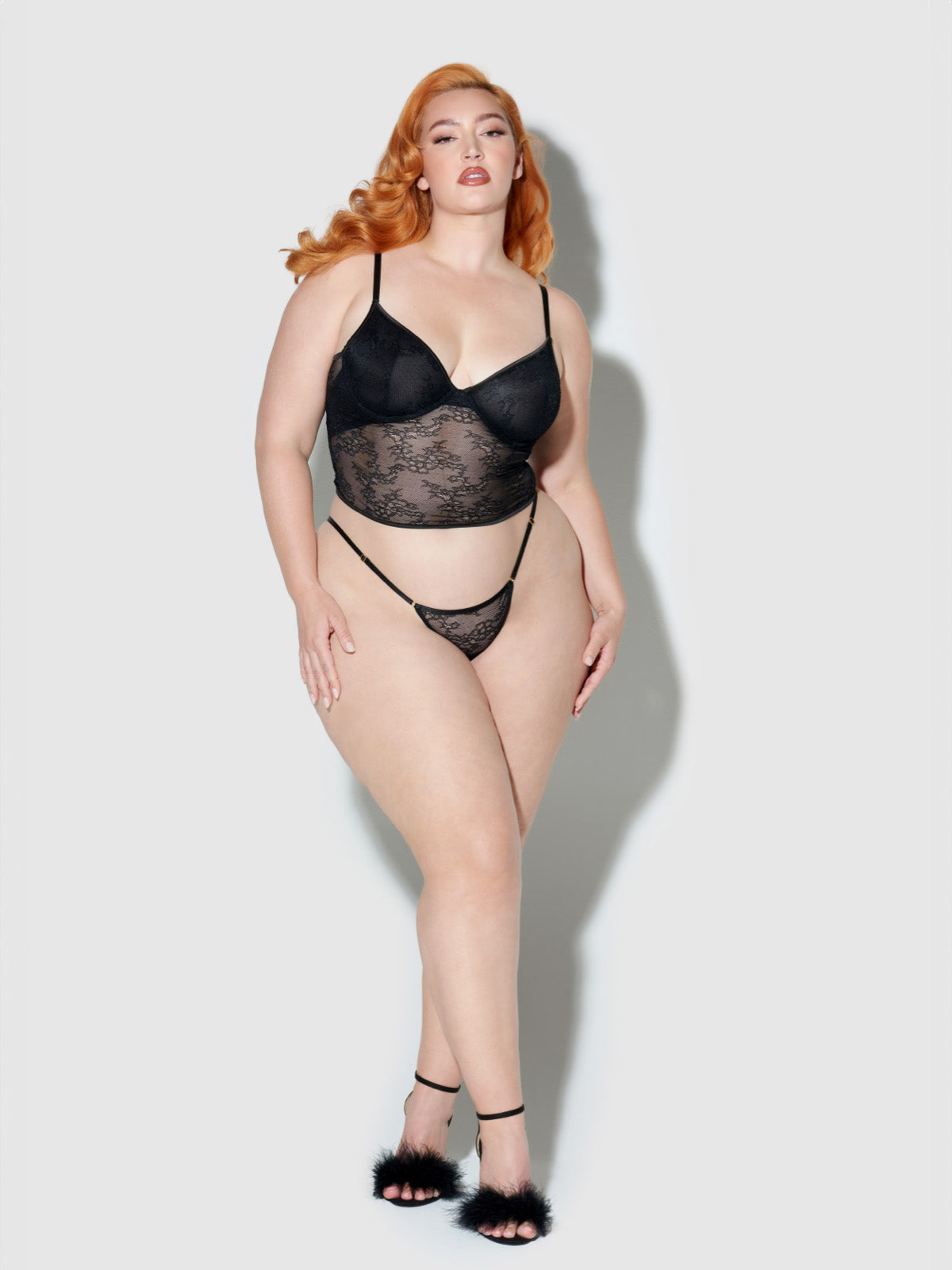 Chiara Crotchless Lace Thong