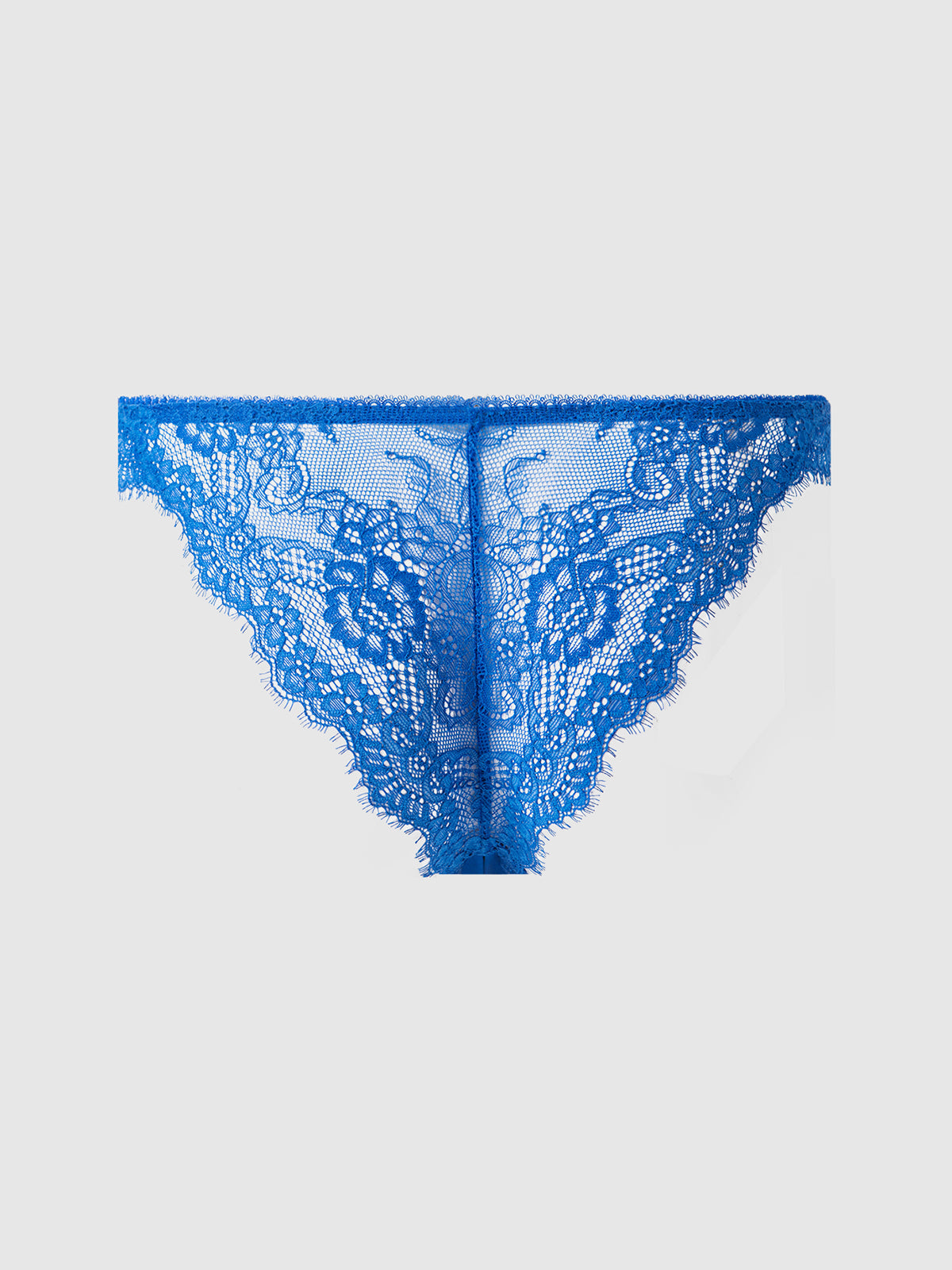 Adelaide Satin & Lace Crotchless Tanga