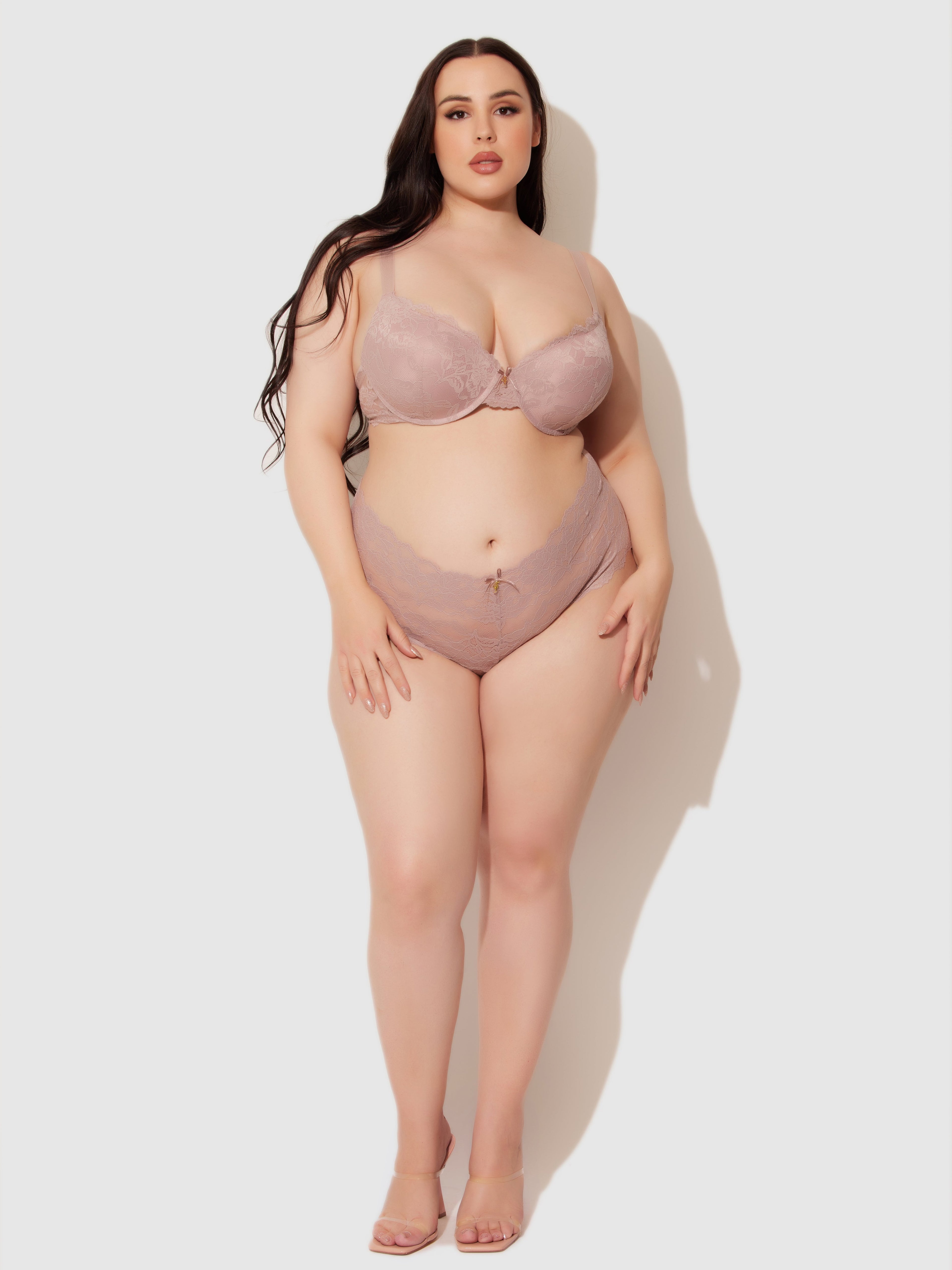 Mabel Crotchless Lace Up Back Cheeky