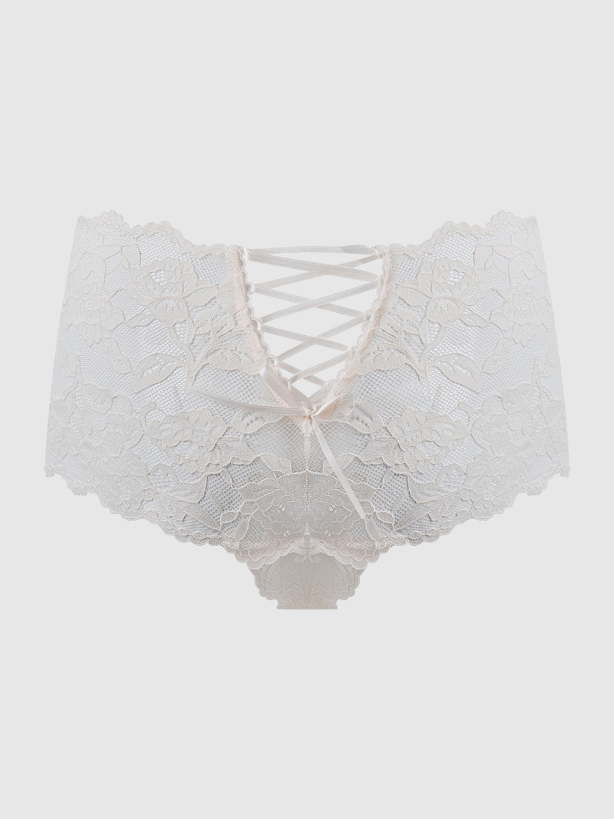 Mabel Crotchless Lace Up Back Cheeky