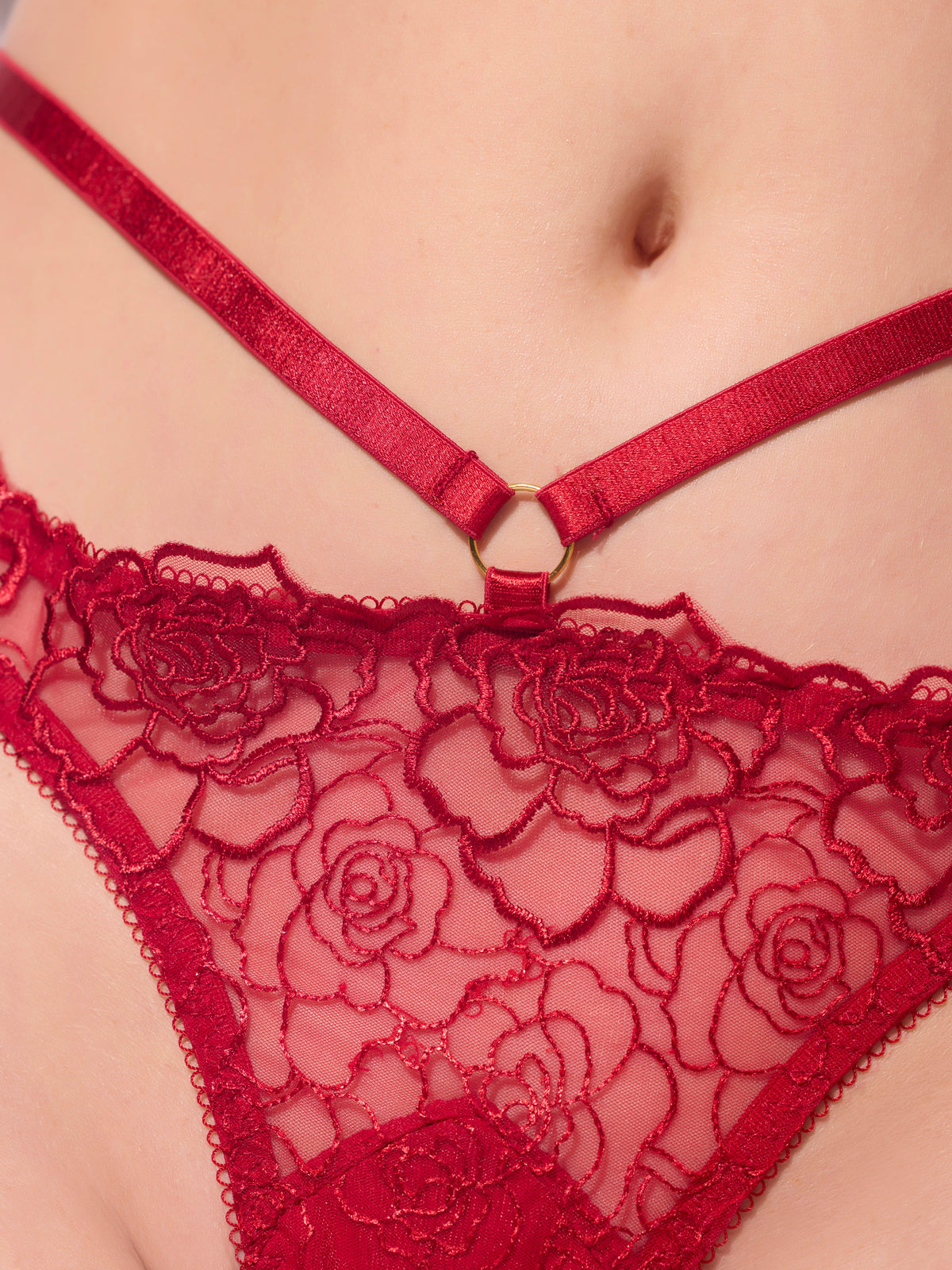 Melrose Embroidered Tanga