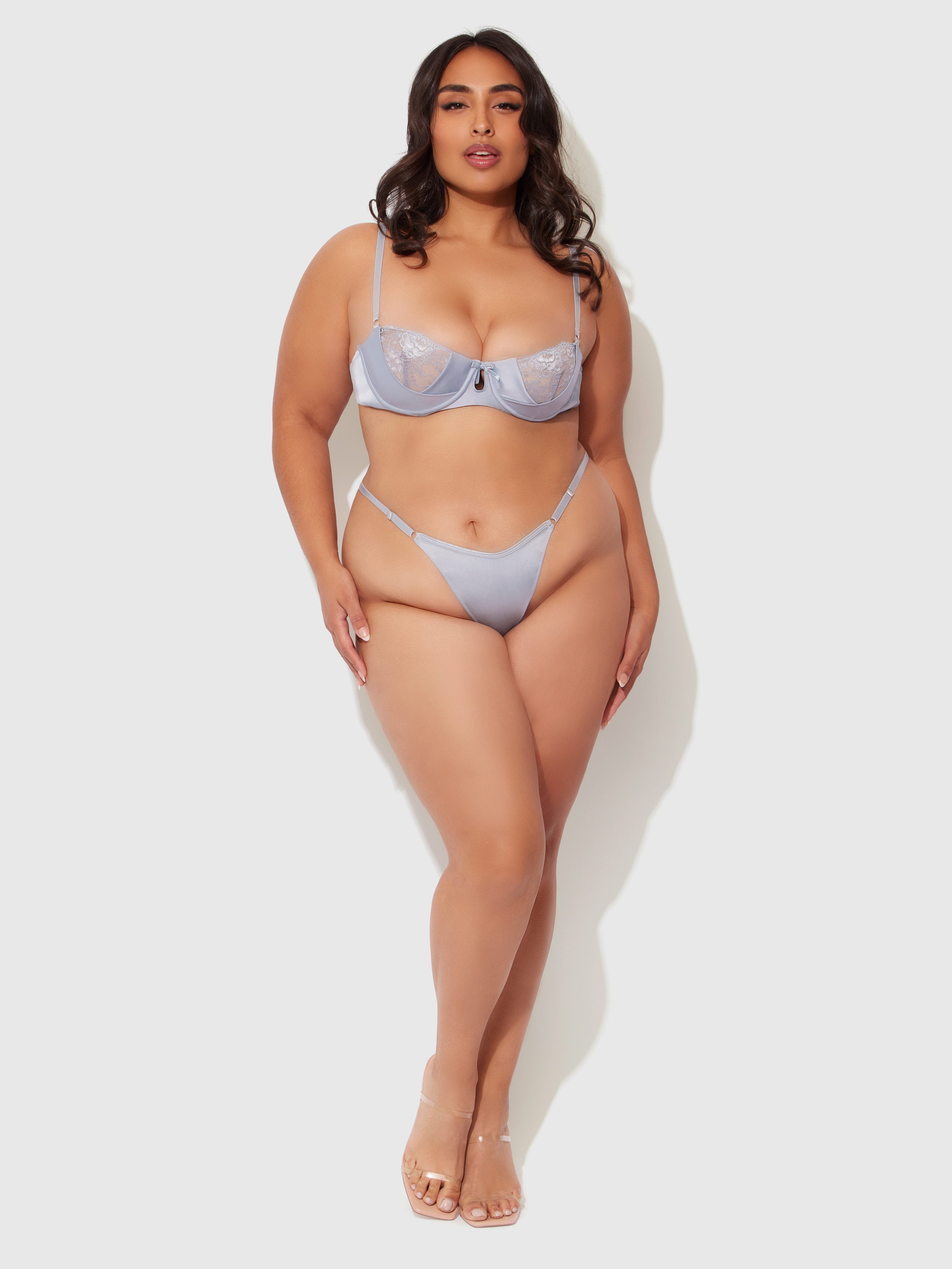 Serenity Lace & Satin Tanga