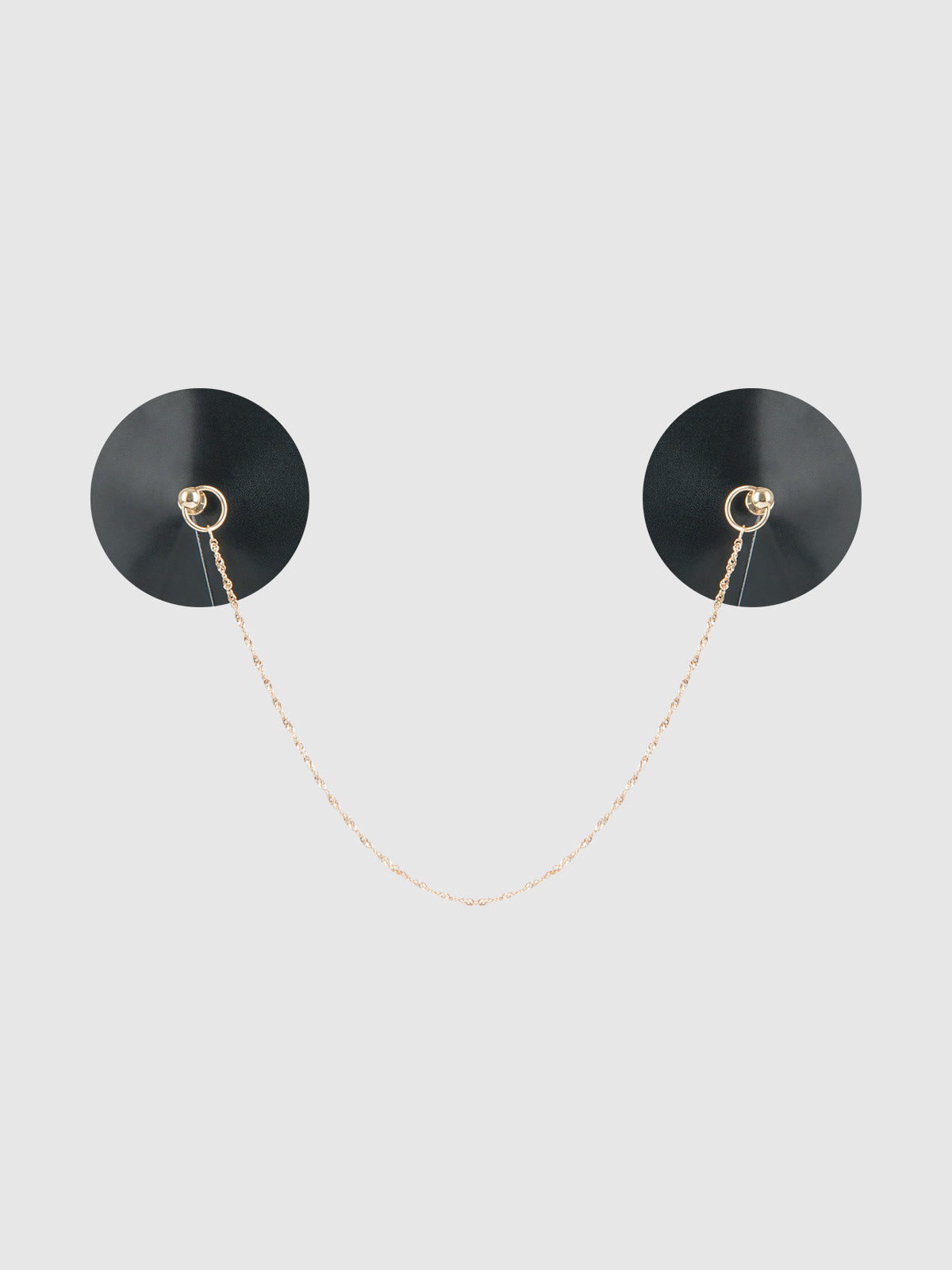 Patent & Chain Drape Pasties