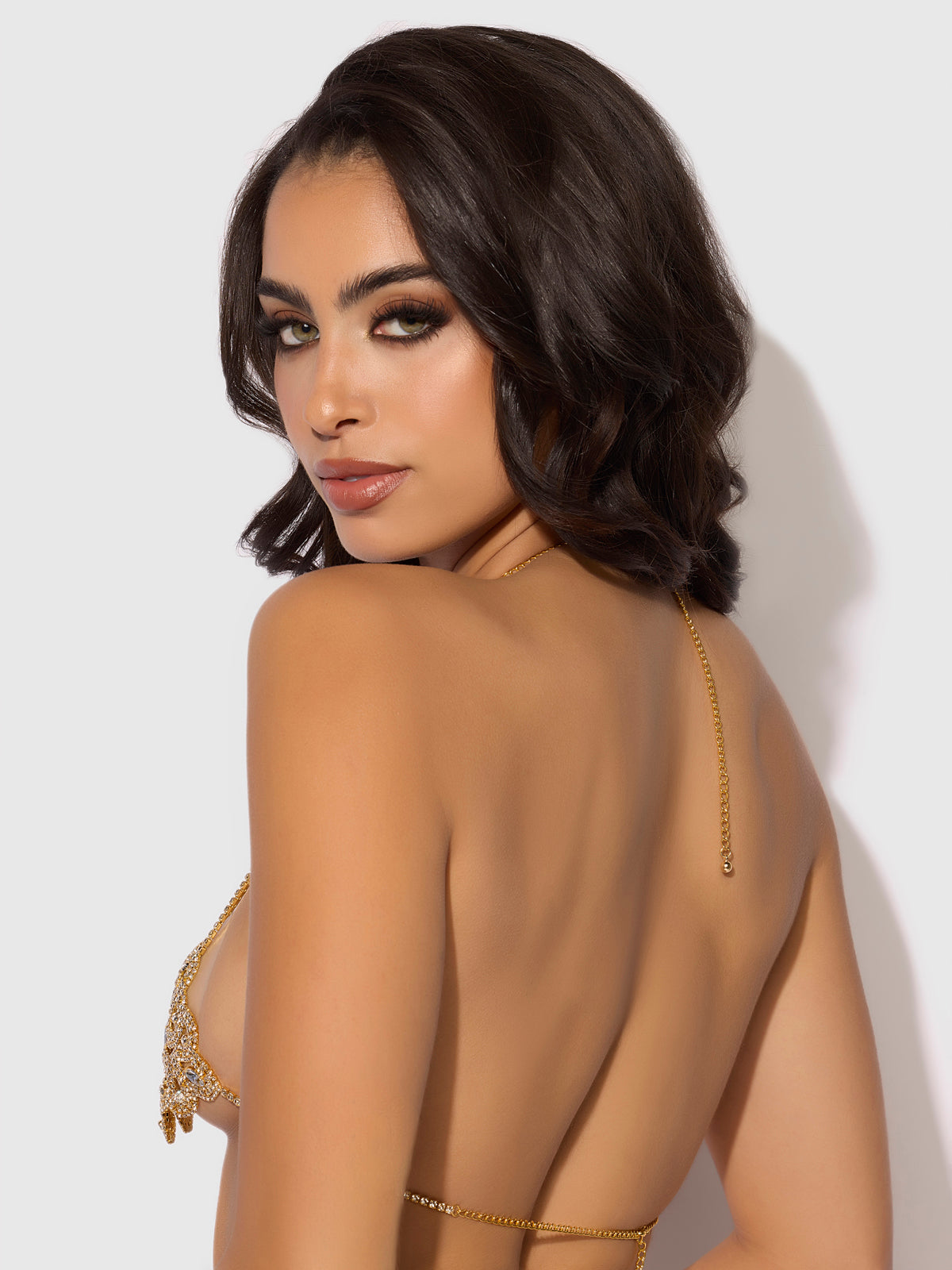 Ziggy Rhinestone Swirl Knot Bralette