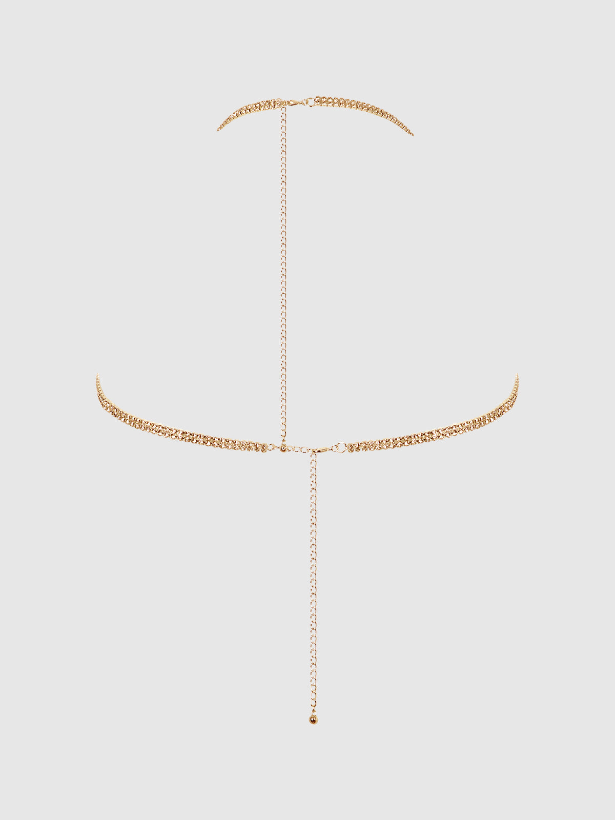 Ziggy Rhinestone Dangle V-Neck Bra