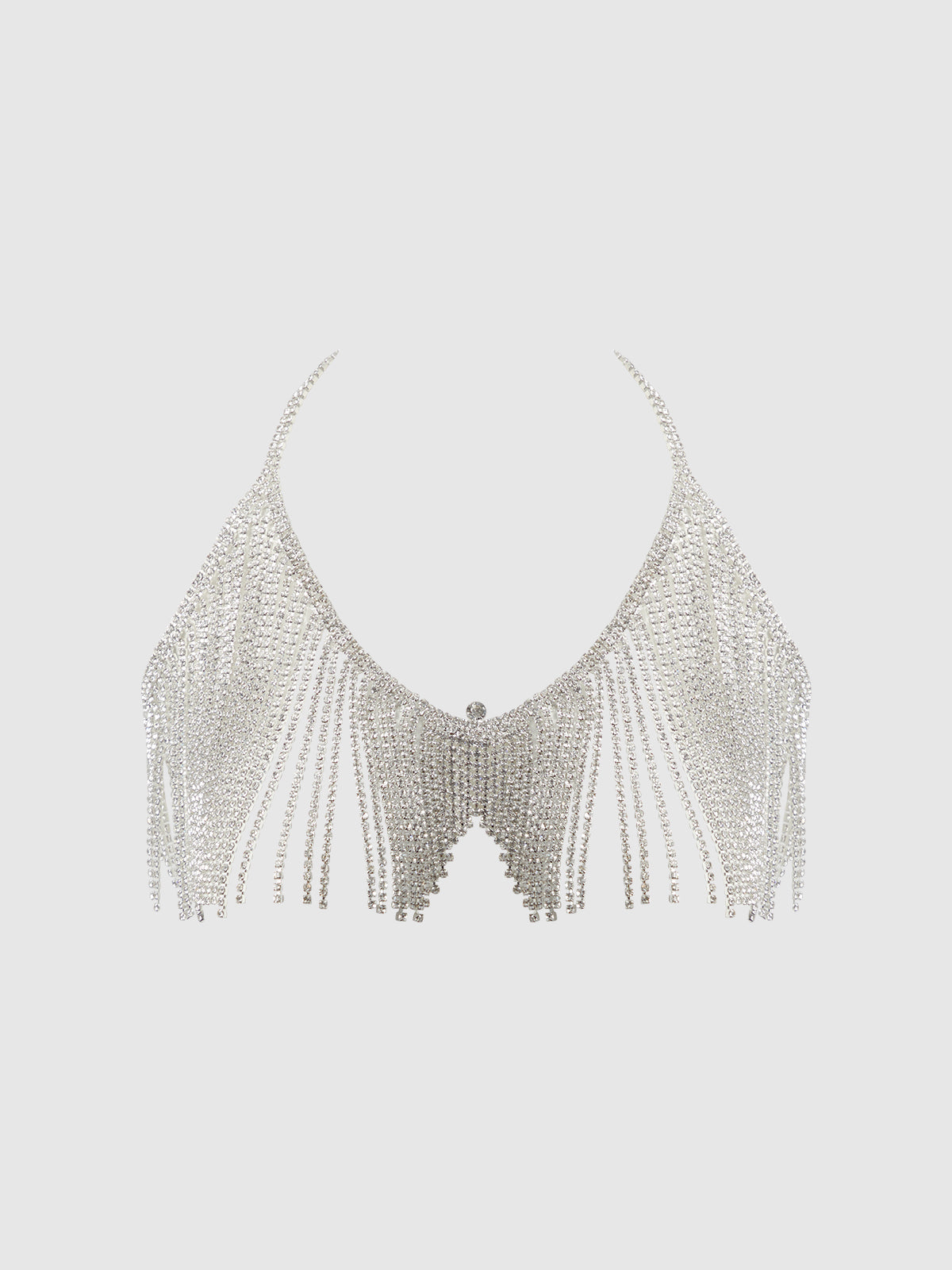 Ziggy Rhinestone Dangle V-Neck Bra