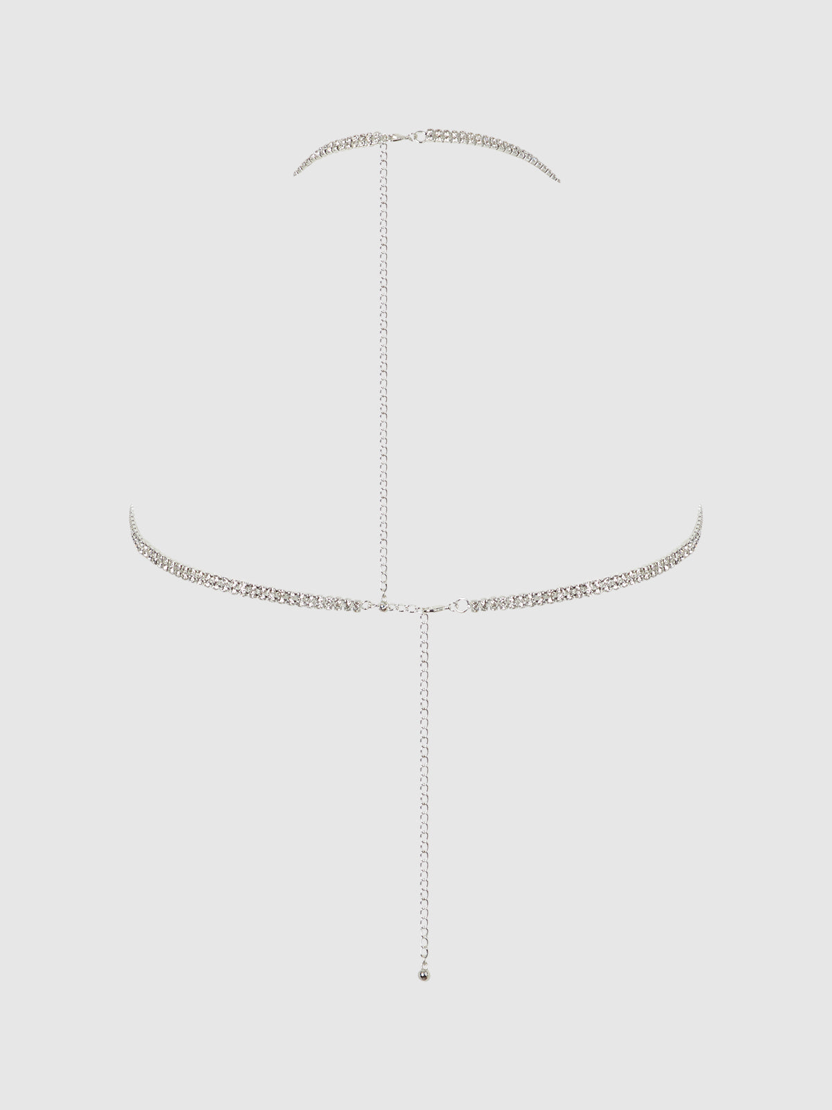 Ziggy Rhinestone Dangle V-Neck Bra