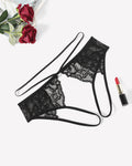 Strap Cheeky Underwear Floral Lace Panties