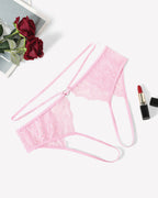 Strap Cheeky Underwear Floral Lace Panties